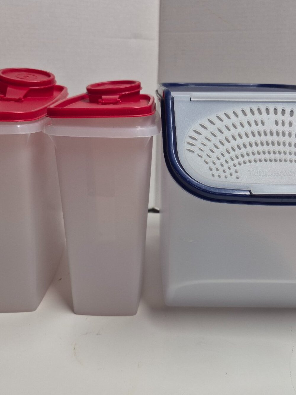 Tupperware Vintage Cereal Keepers & Pantry Storage Lot of 3 #T11